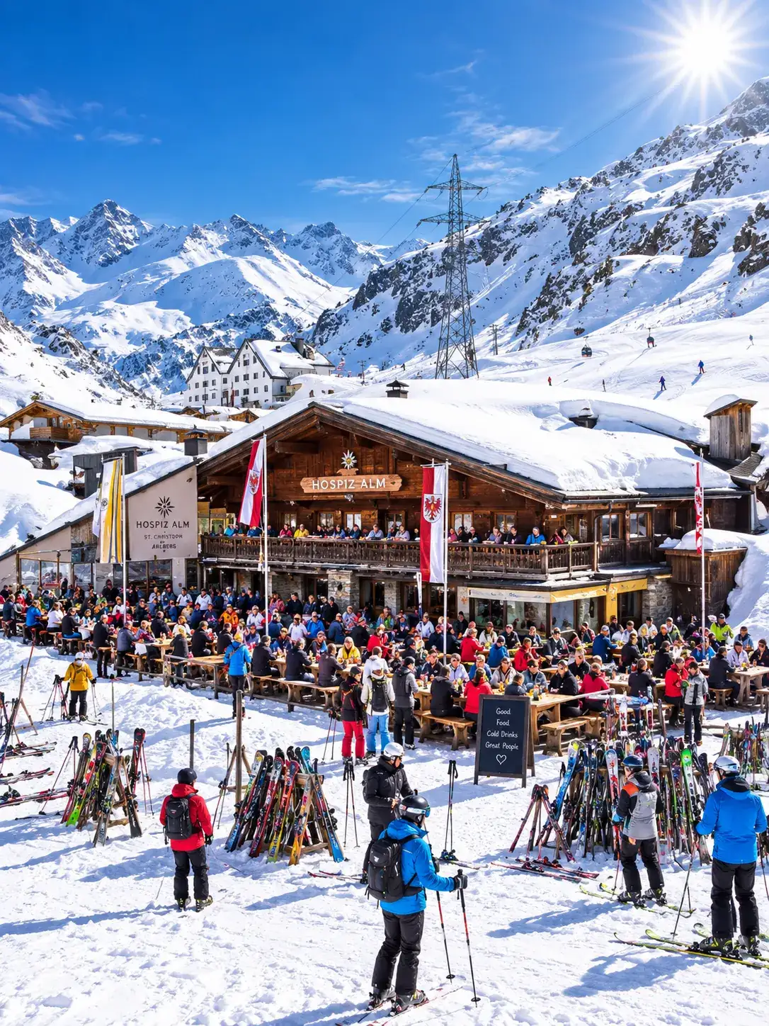 Après-Ski & Winter Activities in St. Christoph am Arlberg Après-ski at Hospiz Alm in St. Christoph am Arlberg