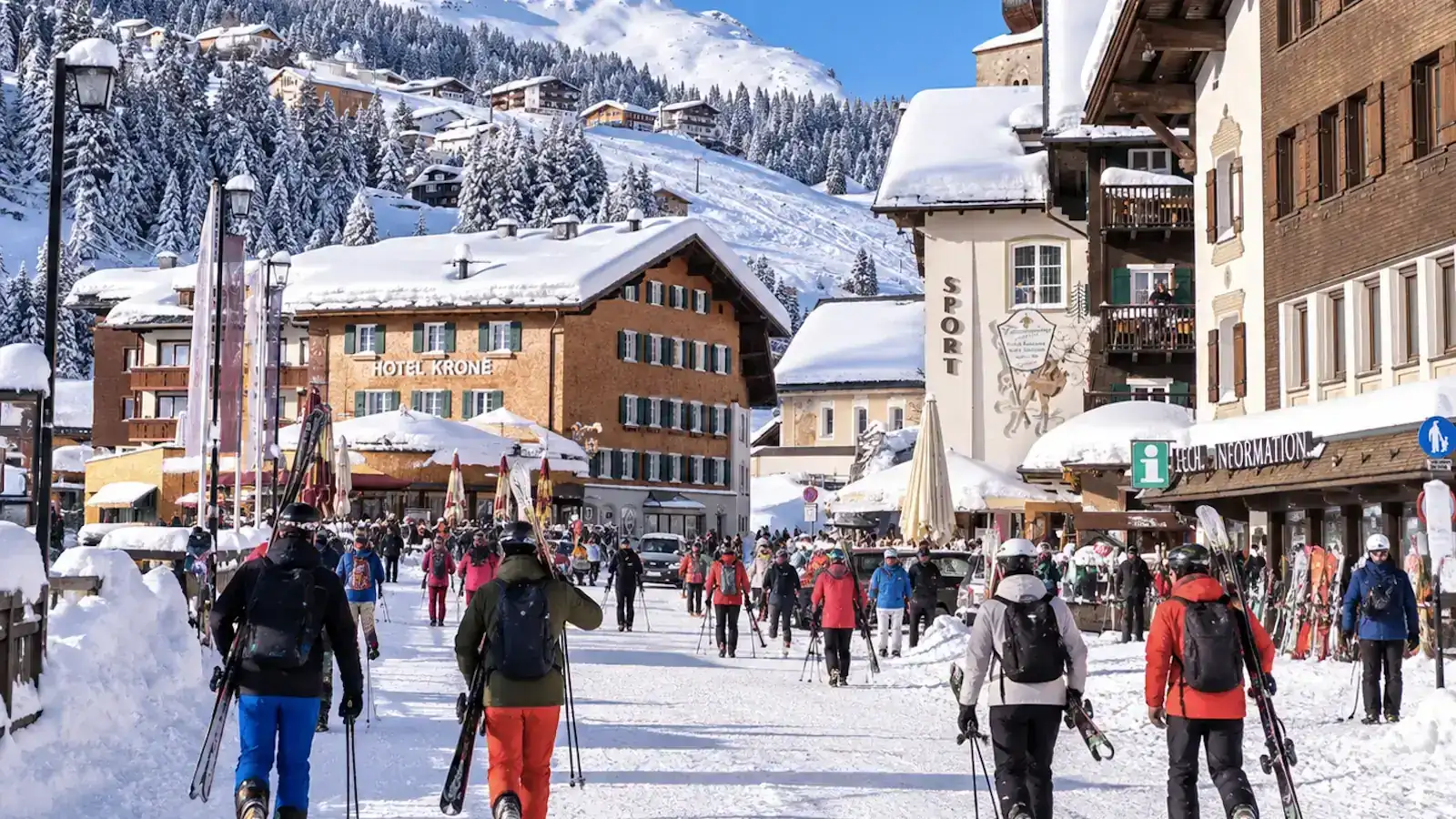 Lech to Friedrichshafen Airport Transfer Lech am Arlberg in winter — Alpinum Taxi private door to door airport transfer